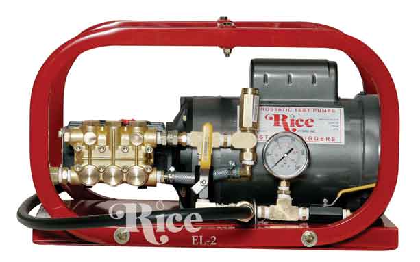 Rice Hydro EL2 Hydrostatic Test Pump | 1,000 PSI